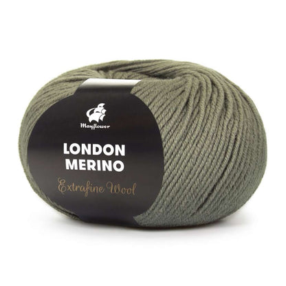 London Merino fv. 026 Støvet Oliven